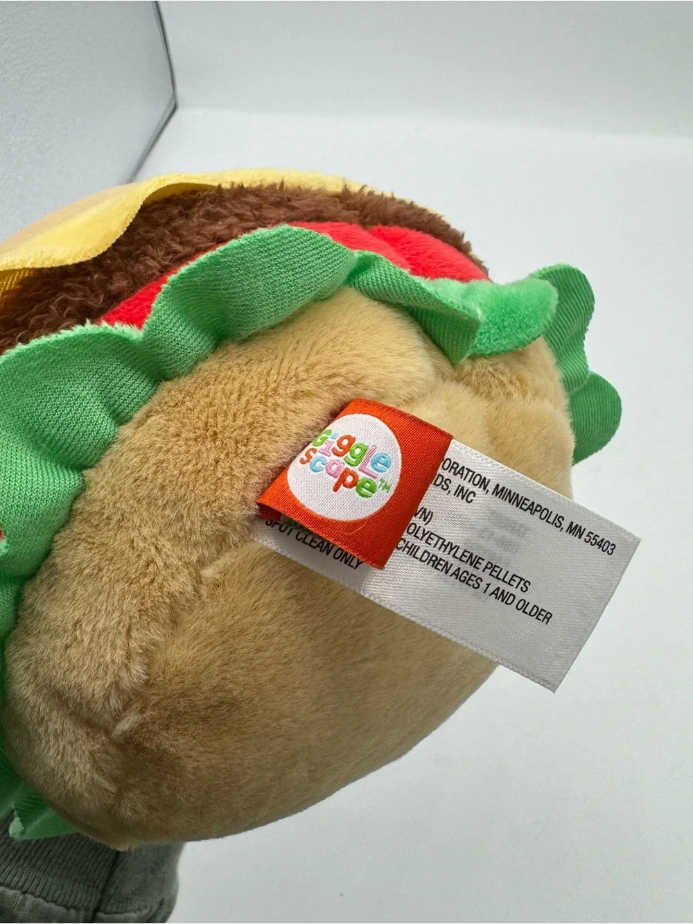 4.5'' Cheeseburger Stuffed Animal Gigglescape new without tags